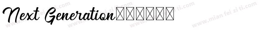 Next Generation字体转换